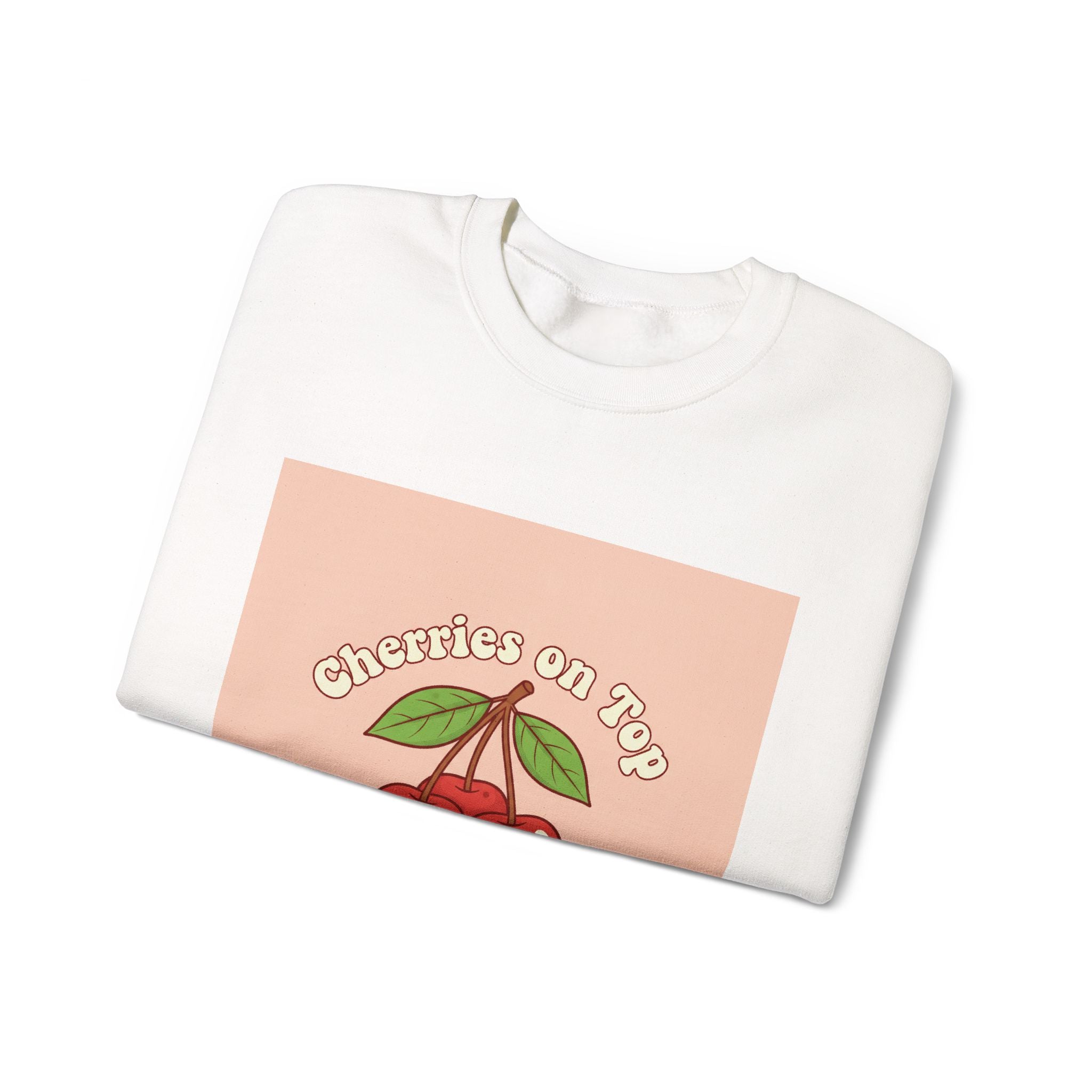 Cherry Graphic Crewneck Sweatshirt | kawaii retro fruit design